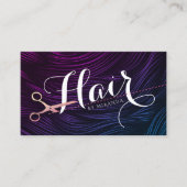 Hair Stylist Hairdresser Beauty Rose Gold Scissors Appointment Card ...