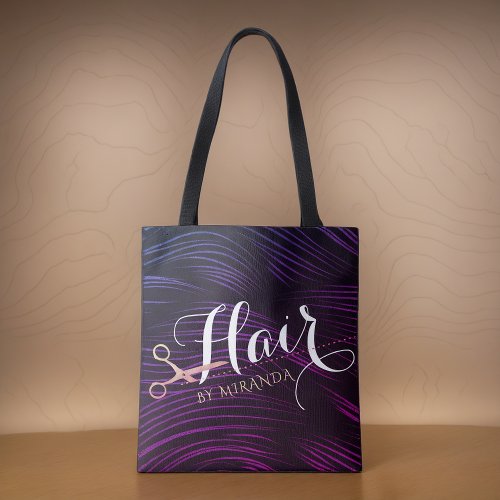 Hair Stylist Hairdresser Beauty Rose Gold Scissors Tote Bag