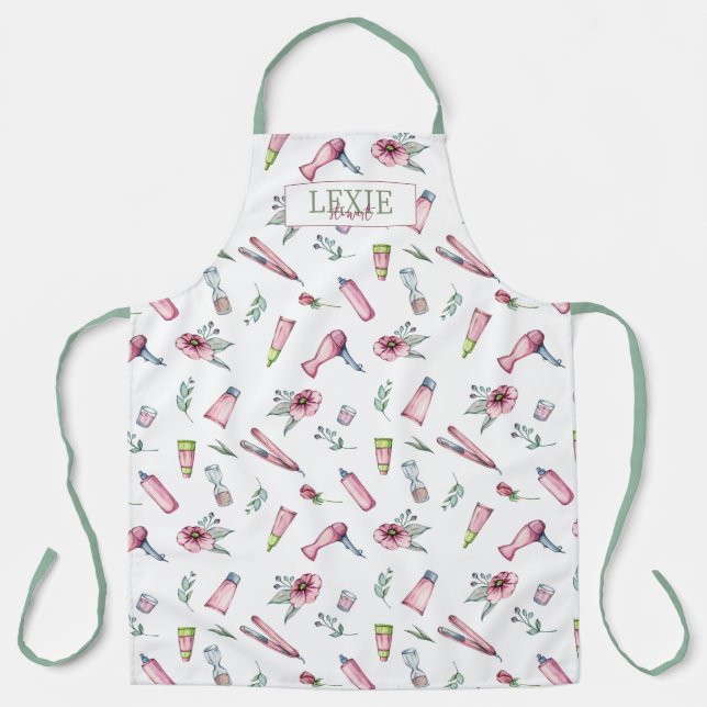 Hair Stylist, Hairdresser Beauty Salon Custom Apron (Front)