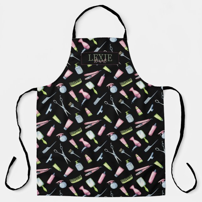 Hair Stylist, Hairdresser Beauty Salon Custom Apron (Front)