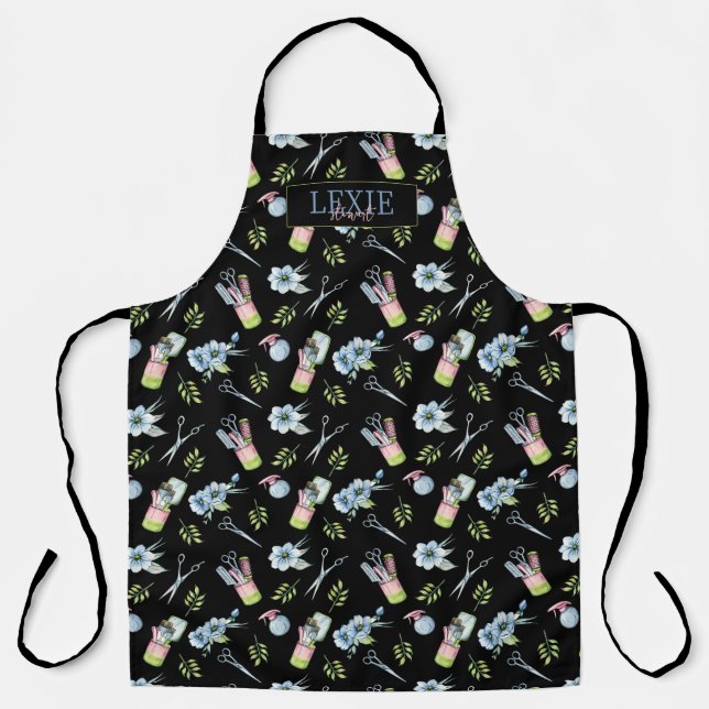 Hair Stylist, Hairdresser Beauty Salon Custom Apron (Front)