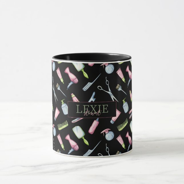 Hair Stylist, Hairdresser Beauty Salon Custom Mug (Center)