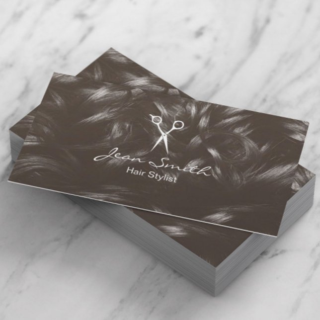 Hair Stylist Hairdresser Hair Salon Business Card (Creator Uploaded)