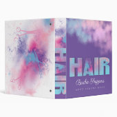 Hair stylist hairdresser salon appointment book 3 ring binder (Background)