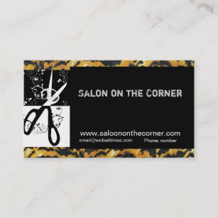 Hair Stylist Hairdresser Trendy  Scissors Swills Appointment Card