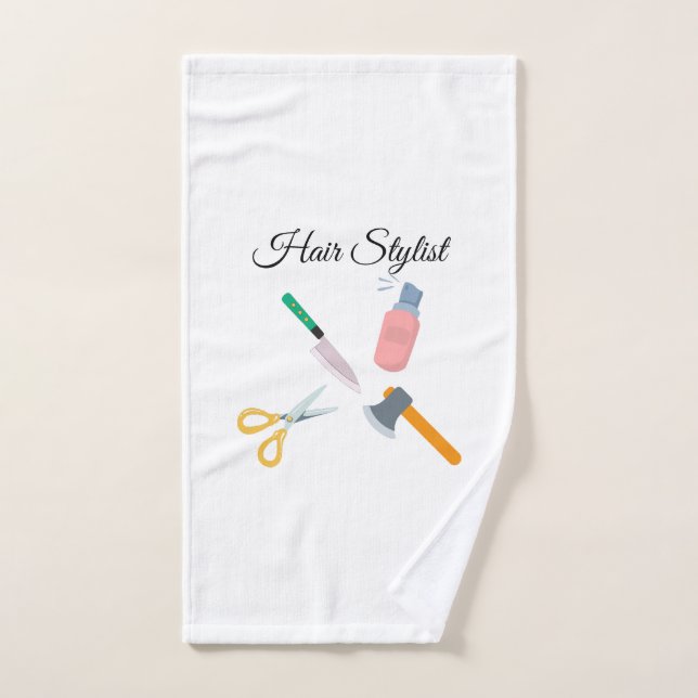 Hair stylist hand towel  (Hand Towel)
