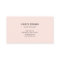 Hair Stylist Handwritten Minimalist Blush Pink