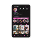 Hair Stylist Instagram Modern Chic Salon QR Code