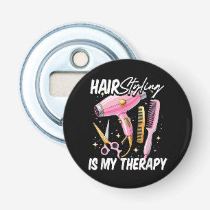 Hair stylist Is My Therapy Bottle Opener