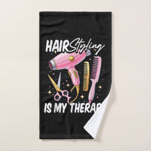 Hair stylist Is My Therapy Hand Towel