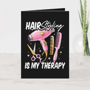 Hair stylist Is My Therapy Holiday Card