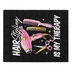 Hair stylist Is My Therapy Jigsaw Puzzle