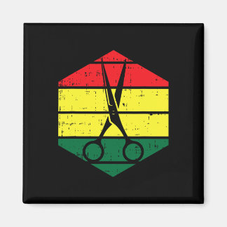 Hair-stylist Juneteenth Blm Black History Hairdres Magnet