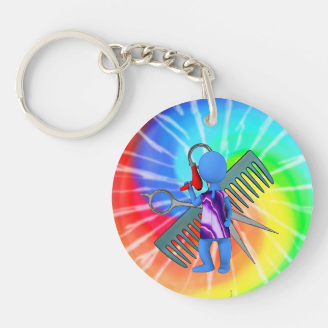 Hair Stylist Keychain (Front)