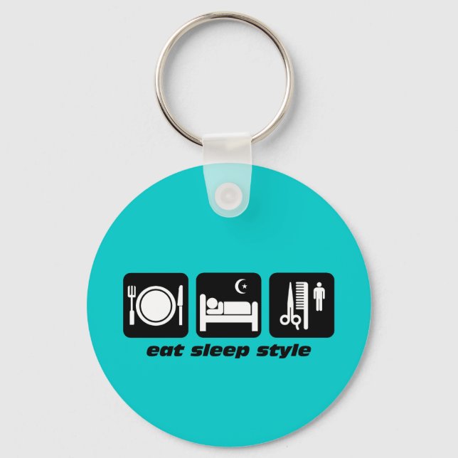 Hair stylist keychain (Front)