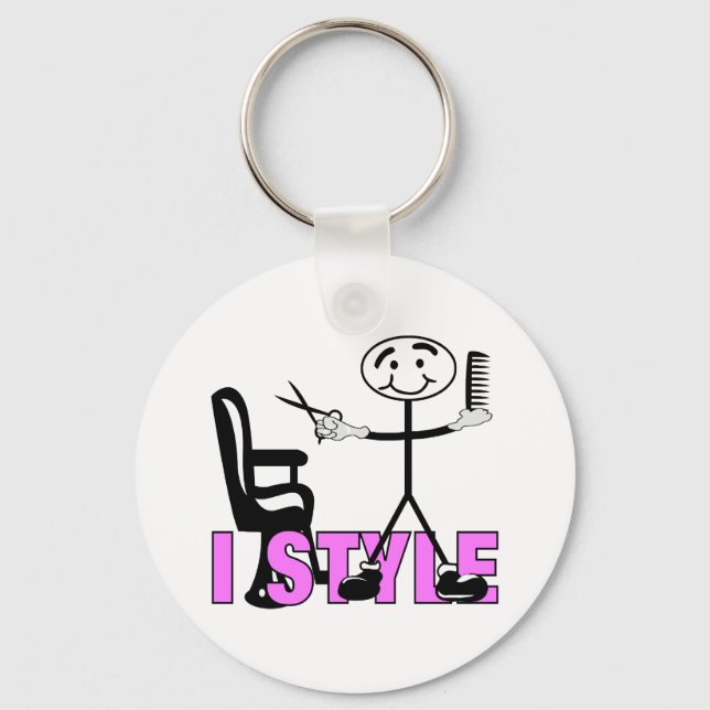 Hair Stylist Keychain (Front)