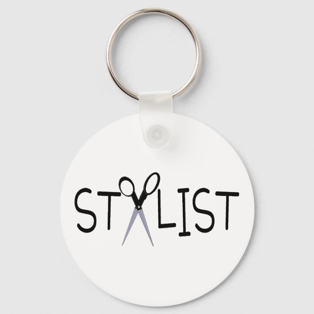 Hair Stylist Keychain (Front)