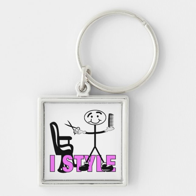 Hair Stylist Keychain (Front)