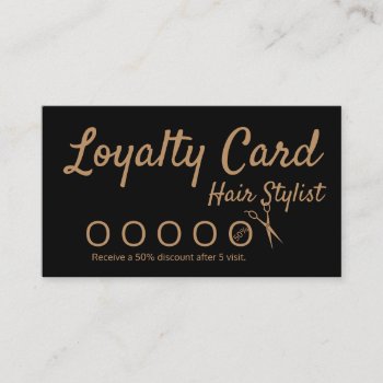 Hair Stylist Loyalty Punch Card by Frankipeti at Zazzle