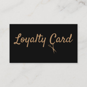 Hair Stylist Loyalty Punch Card