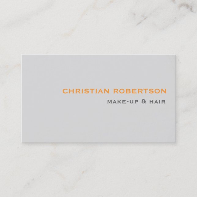 Hair Stylist Makeup Artist Business Card (Front)