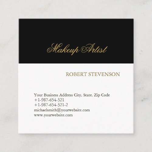 Hair Stylist Makeup Artist Business Card