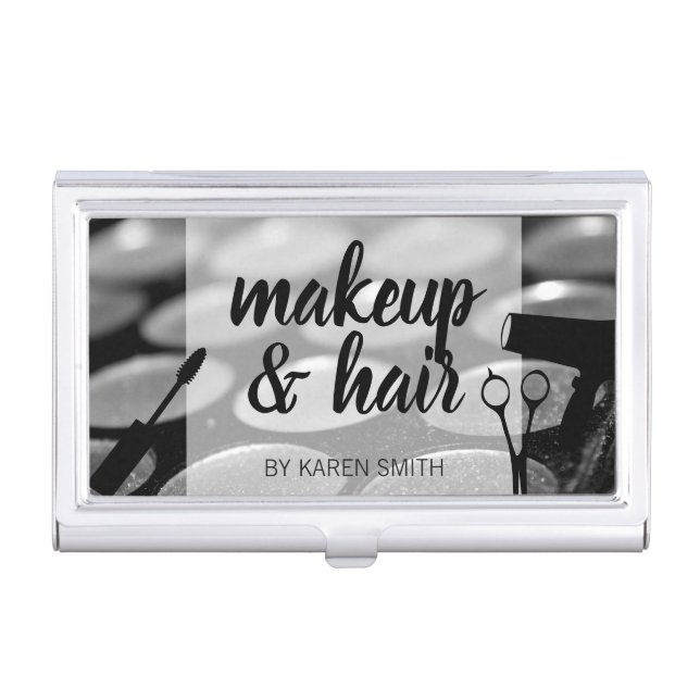Hair Stylist | Makeup Artist Business Card Case (Front)