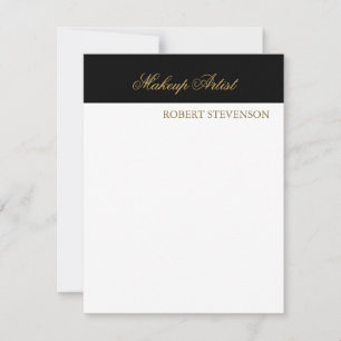 Hair Stylist Makeup Artist Note Card