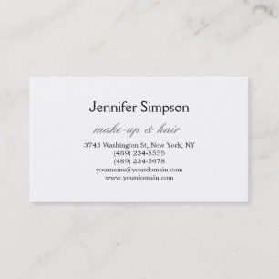 Hair Stylist Makeup Artist Professional Business Card