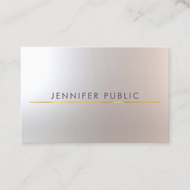 Hair Stylist Makeup Artist Tasteful Glamorous Business Card (Front)