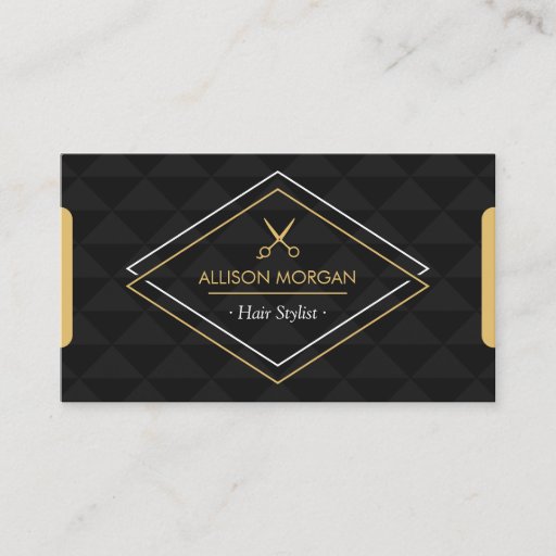 Customizable Hair Stylist Modern Abstract Geometric Appointment