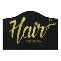 Hair Stylist Modern Gold Script Beauty Salon