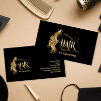 Hair extensions business cards shop