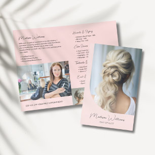 Hair Stylist Modern Pink Brochure
