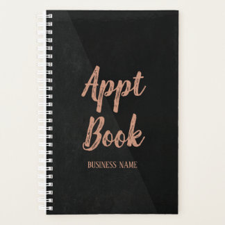 Hair stylist modern rose gold appointment book planner