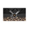 Hair Stylist Monogram Modern Leopard Print