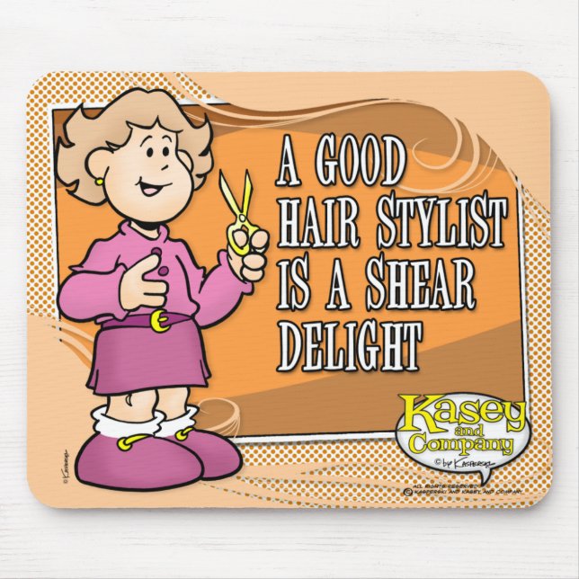 Hair Stylist Mouse Pad (Front)