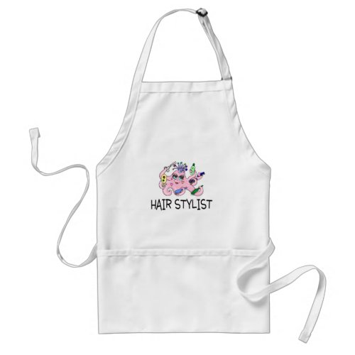 Hair Stylist Octopus Adult Apron