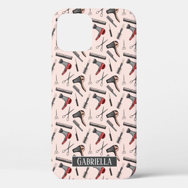 Hair Stylist Pattern Personalized Case-Mate iPhone Case (Back)