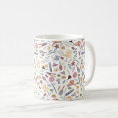 Hair Stylist | Pattern | Watercolor Coffee Mug (Front Right)