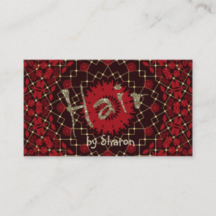 Hair stylist, personalized business card