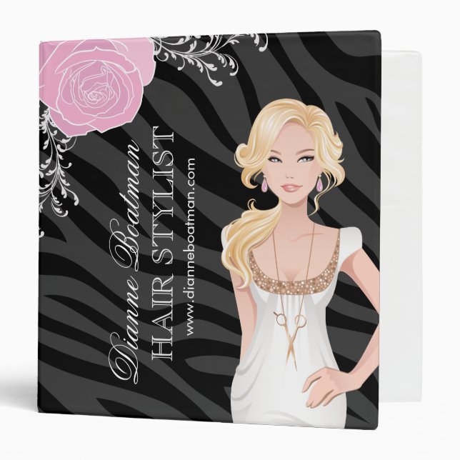 Hair Stylist Portfolio Binder - Appt Binder (Front/Inside)