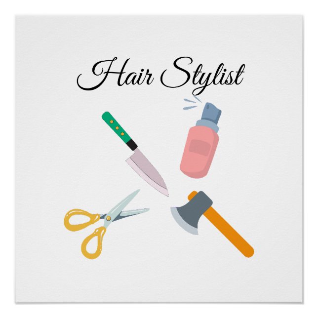 Hair stylist poster (Front)