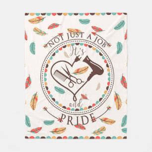 Hair Stylist - Pride Hairdresser Cut Hairstylist S Fleece Blanket