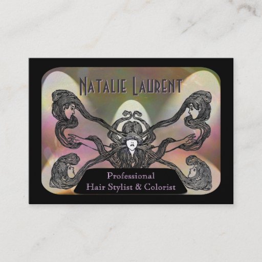 Customizable Hair Stylist Professional Beauty Business Card