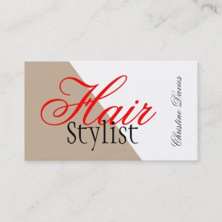 Hair Stylist professional business card