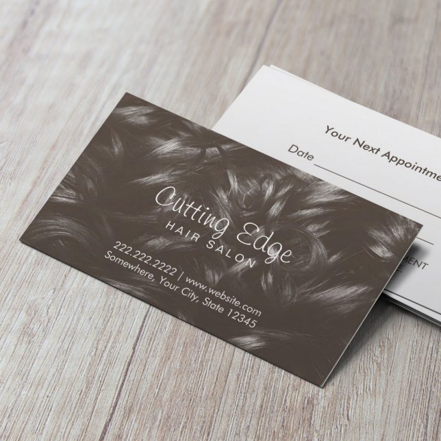 Hair Stylist Professional Curly Hair Background Appointment Card