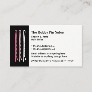 Hair Stylist Retro Design Template Appointment Card