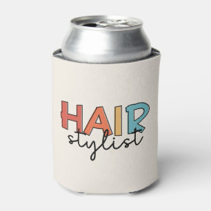 Hair Stylist Retro Hairdresser Gift Can Cooler