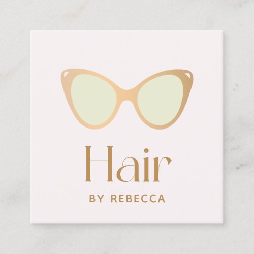 Hair Stylist Retro Sunglasses Square Square Busine Square Business Card